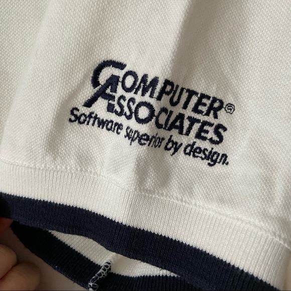 Ash City Mens White Polo Shirt Large - Picture 4 of 6